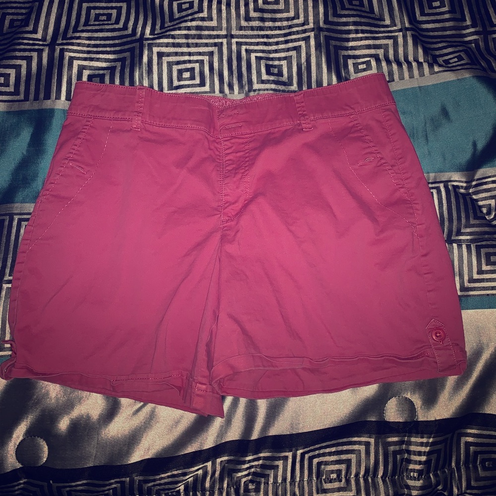 Women’s pink mom shorts